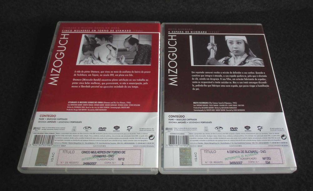 DVD Colecção Mizoguchi Filmes