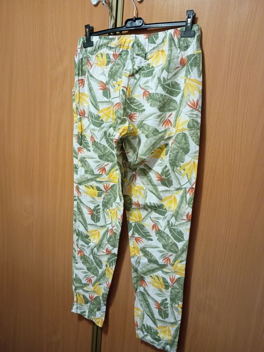 Spodnie esmara len bawełna r. 38