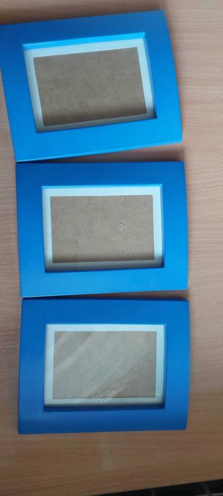 Żyrandol niebieski + ramki na zdjęcia