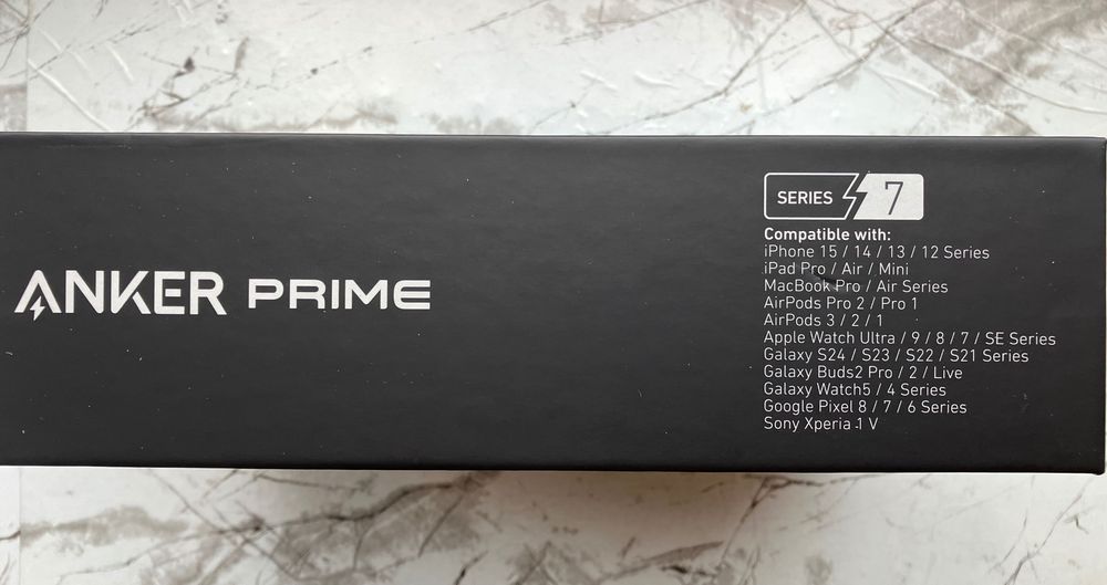 Настільний зарядний пристрій ANKER GaNPrime™  200W +кабель 240W. Новий