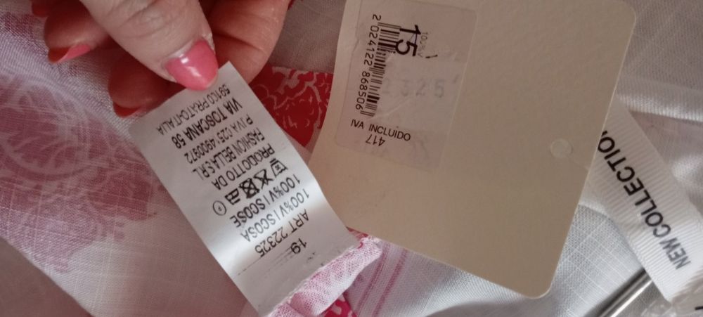 Vestido estilo linho - tam.unico