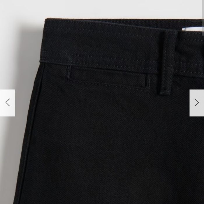 Джинси marina з високою талією кюлоти з бахромою