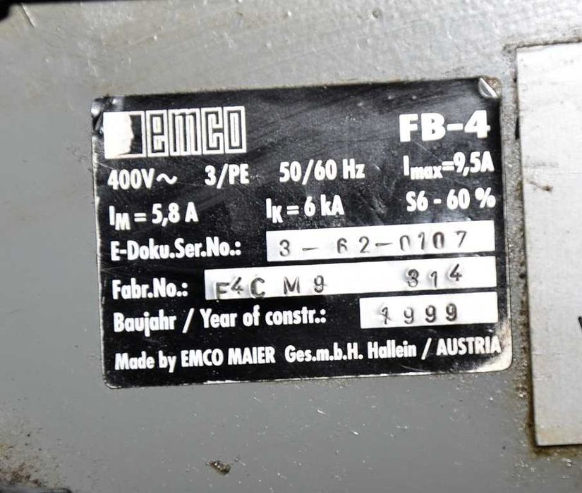 Frezarka uniwersalna - EMCO FB - 4 NC