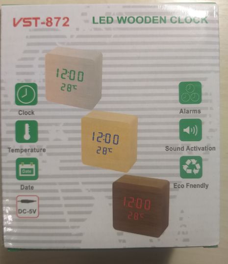 Часы сетевые 872-6 белые USB