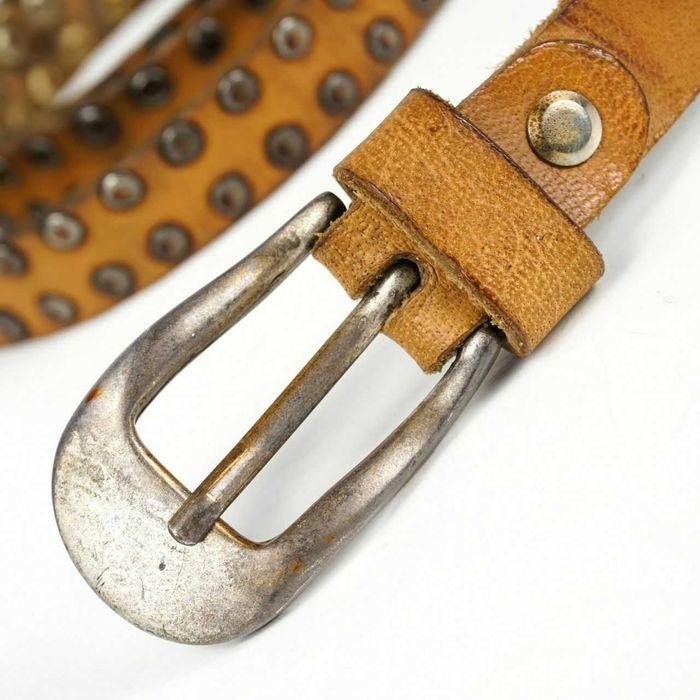 Cinto de couro UNDICI-DIECI Feito à mão Itália