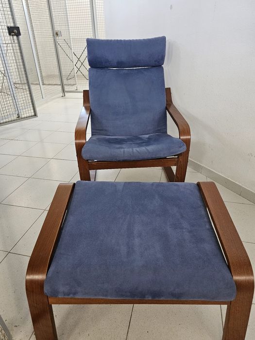 Poltrona com banco ikea