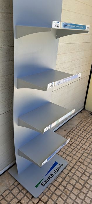 Expositor metálico 5 prateleiras