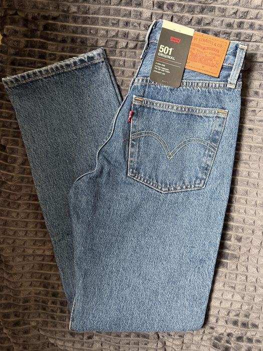 Джинси Levi's 501 Original Fit нові з США розмір 24x30 синій