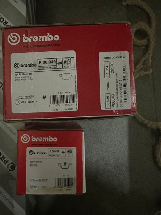 Продам колодки на бмв х6