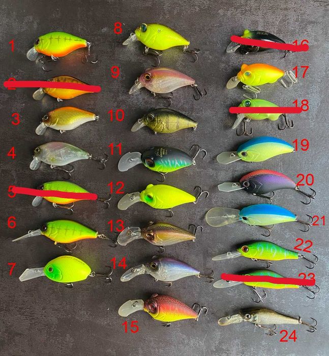 Воблери, великий вибір