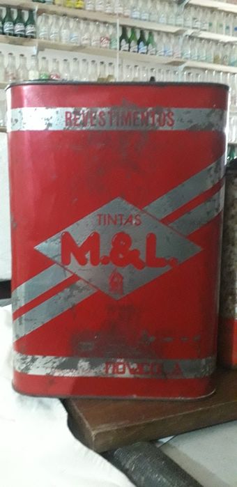 Latas óleo café e outras vintage