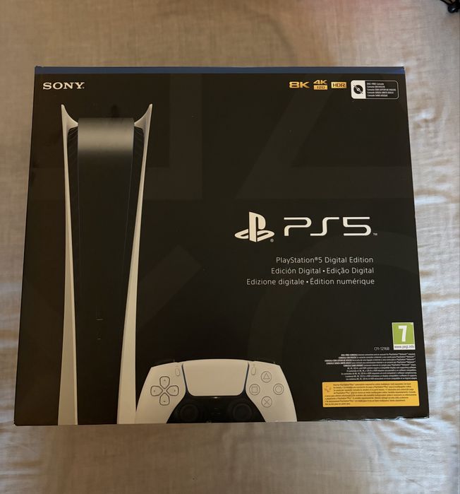 Playstation 5 825GB Versão Digital com Caixa e Seguro (Otimo Estado)