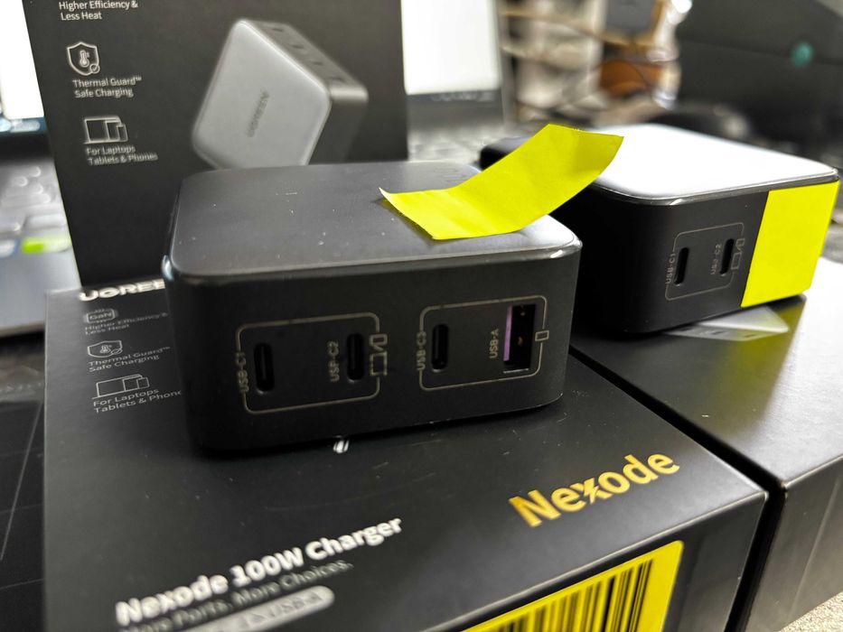 UGREEN Nexode 100W Ładowarka USB-C GaN PD PPS QC MacBook iPhone Galaxy