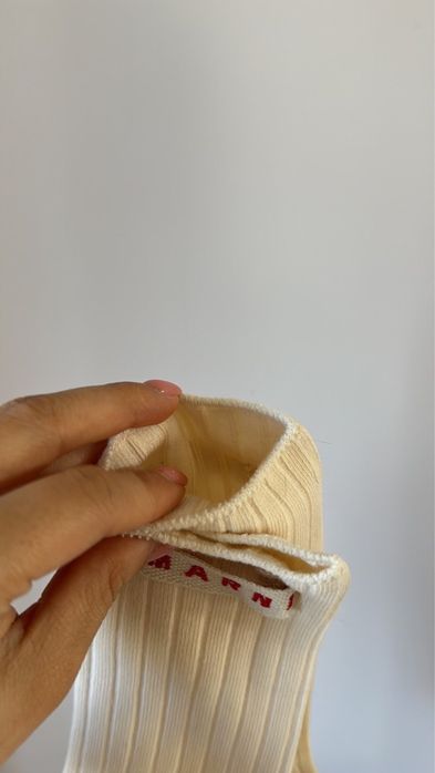 Kremowe skarpety Marni unisex