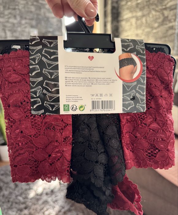 2 pary majtek koronkowych hipster M 40-42 nowe
