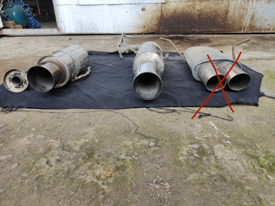 Прямоточные глушителя 3 шт