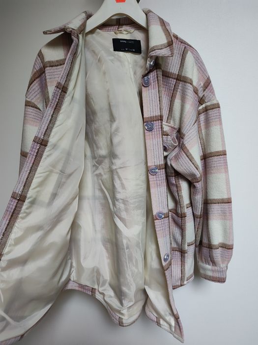 Kurtka oversize w kratkę Sinsay