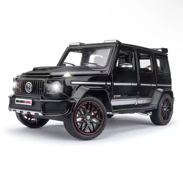 Іграшкова колекційна дитяча модель автомобіль Mercedes G-Class з інерційним механізмом Мерседес Гелік Brabus G700 15 см 1:32