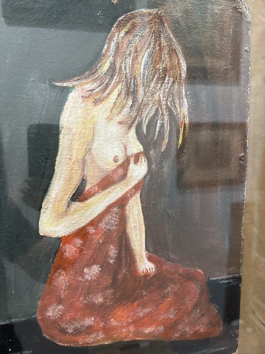 Obraz malowany pastelami na dykcie