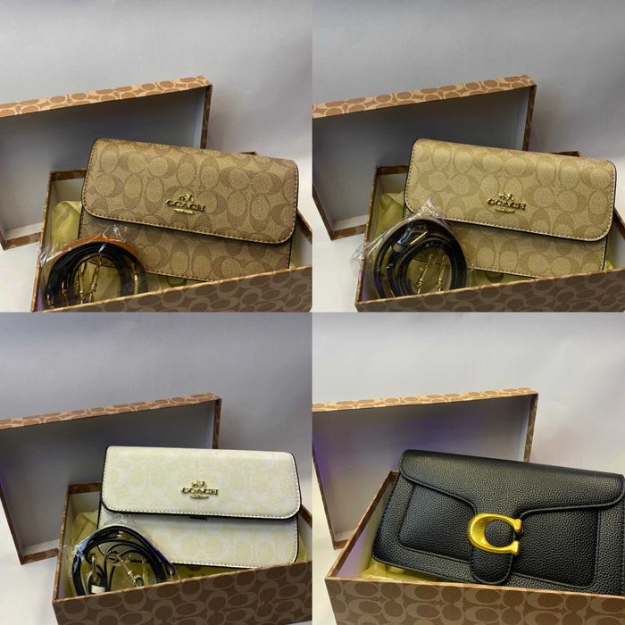 Жіноча сумочка Coach Brynn Flap Crossbody In Signature Coach Tabby