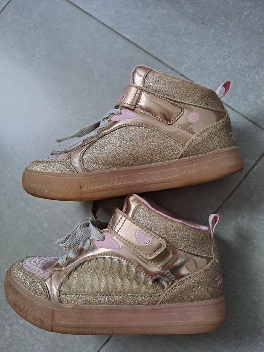 Adidasy,  sneakersy,półbuty Skechers  różowo-zlote