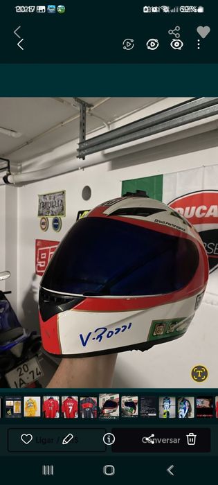 Capacete origgine valentino rossi  46.tamanho xs