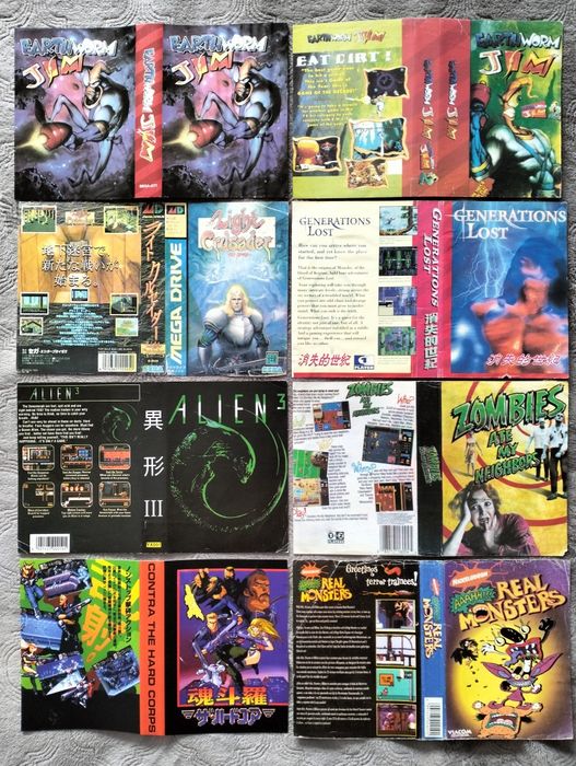 Обміняю обкладинки для картриджів Sega 90-их років