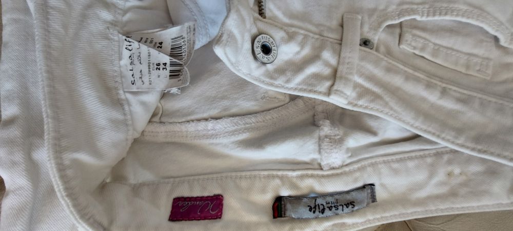 Calças salsa slim fit ganga brancas