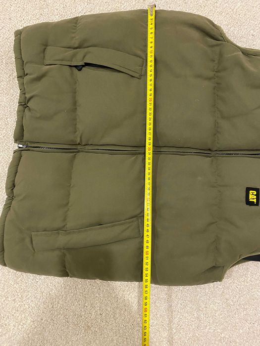 Чоловіча тепла жилетка Cat безрукавка Caterpillar розмір M Хакі