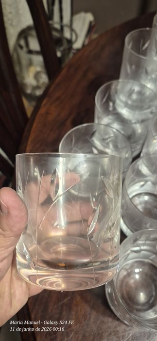 12 copos cristal ( 6+6)