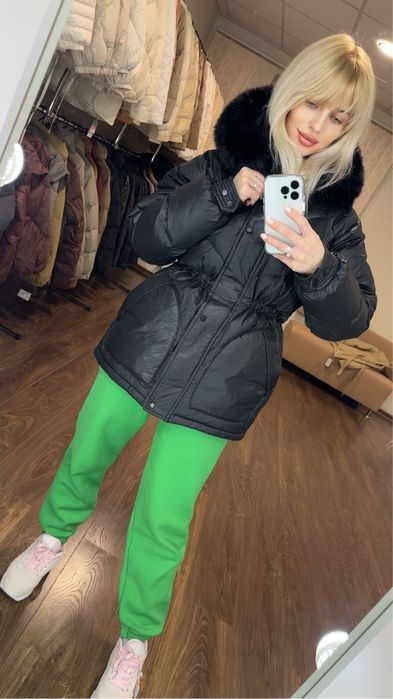 Розпродаж! Куртки пуховики парки пальто натуральний пух та хутро Zara