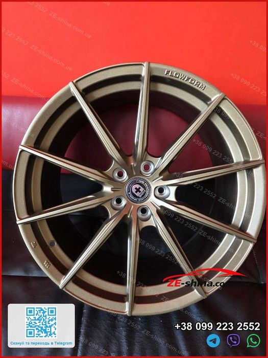 Диски Vossen R19 5x112 ET35 Flow Forming 9 кг Satin Bronze BMW G20 G30 X3 G01 Audi A4 B9 Q5 Mercedes W213 Нові