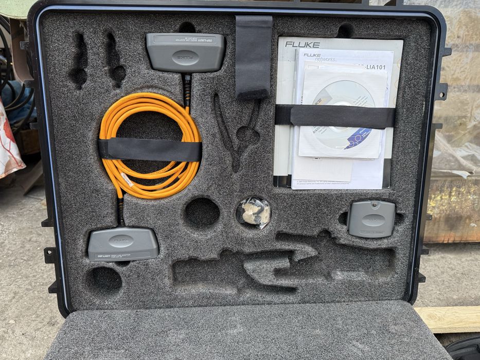 Tester Fluke Networks DTX-1800 plus miernik natężenia Sefram 7865 HD