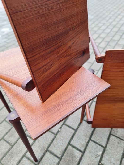 Stoliki pomocnicze, kawowe ,skandynawski design, Dania lata 70,mid-c