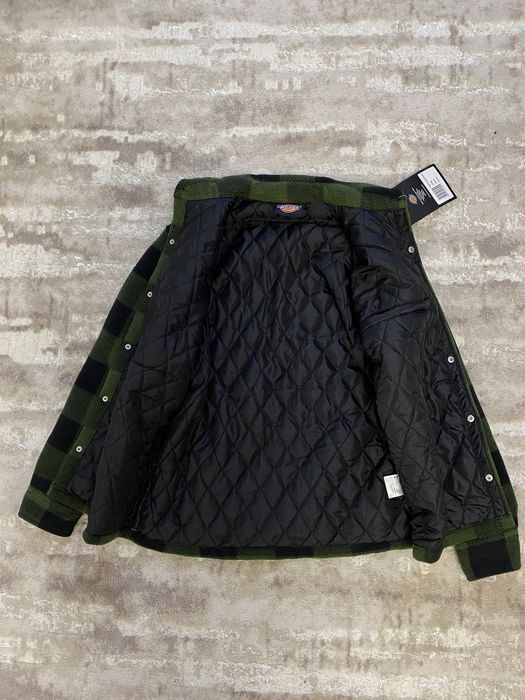 Куртка Dickies PORTLAND SHIRT зелена в клітинику тепла нова оригінал