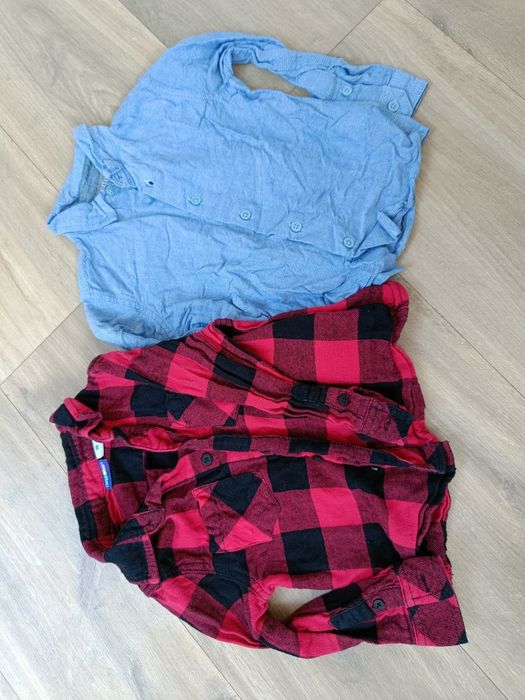 2 koszule chłopięce 92/98