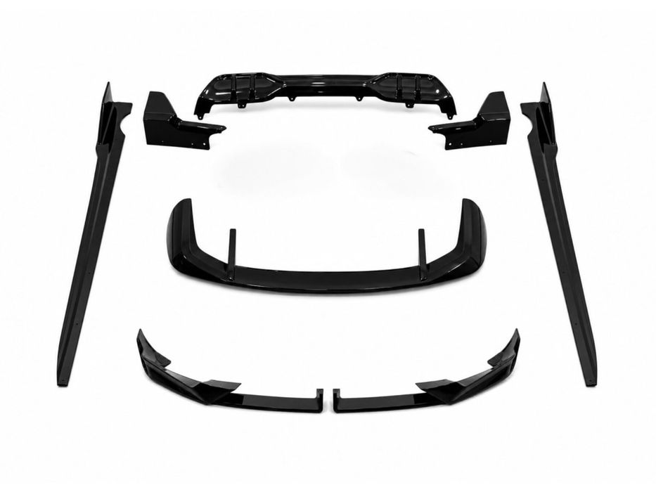 Обвіс комплект Paradigm для BMW X5 G05 M paket LCI 2023-2026, колір чорний глянець V1, юбки,пороги а Артикул:  DRC10533-26