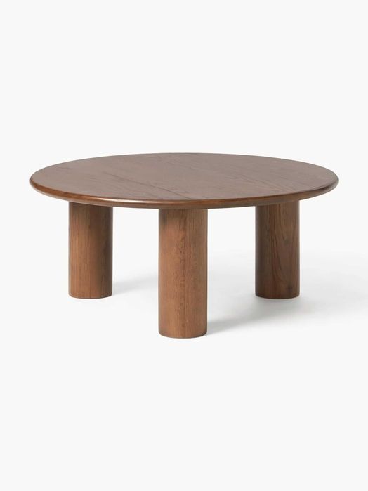 Okrągły stolik kawowy z drewna dębowego Didi (Westwing)
