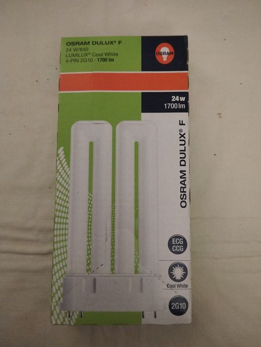 Vendo lâmpadas OSRAM Dulux F 24W/840 Lumilux Cool White 2G10