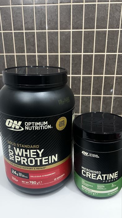 Whey protein gold + creatina