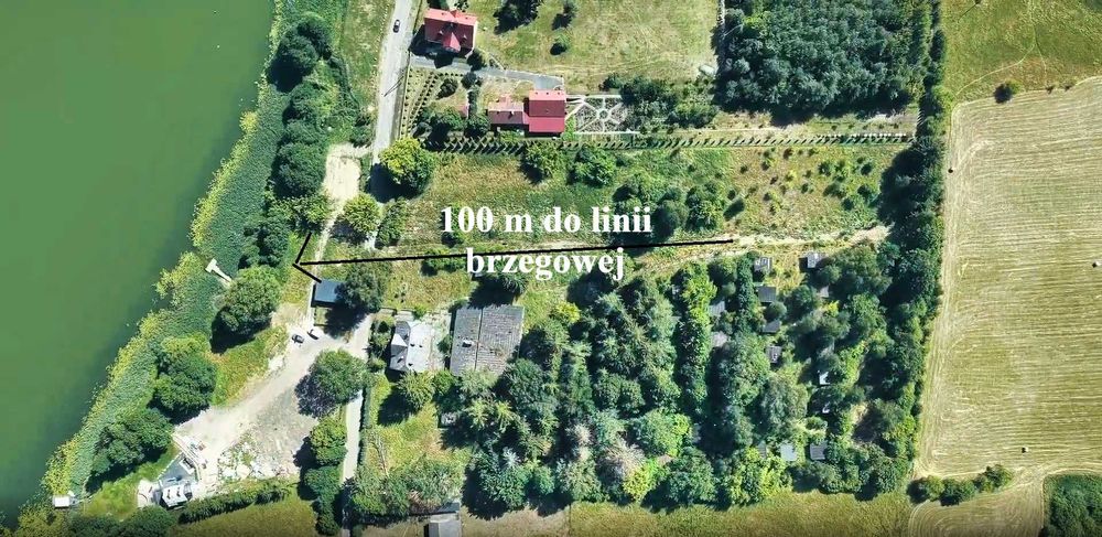 Działka budowlana 100 m od jeziora Dłużec