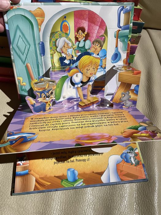Książeczka rozkładanka obrazki 3D bajki bajeczki rozkładanki