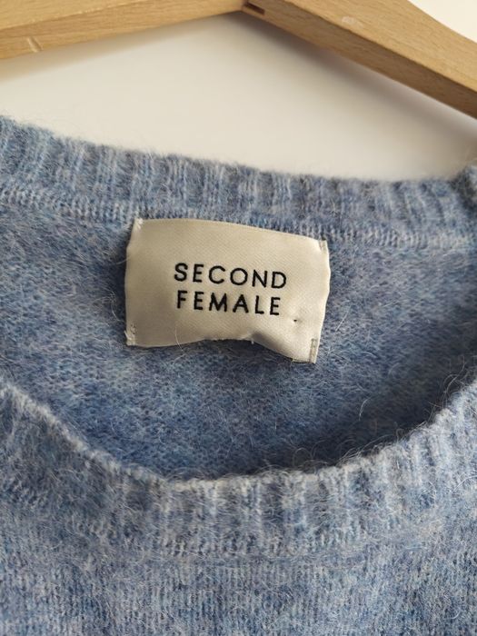 Sweter second female moher wełna s