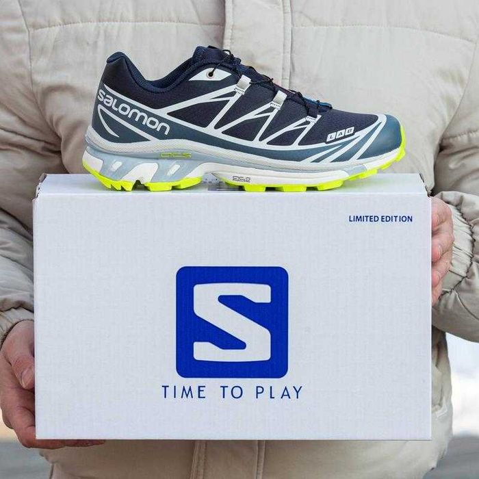 !БЕЗ Передплат! Кросівки Salomon XT-6 Gore-Tex Night Sky Acid Lime
