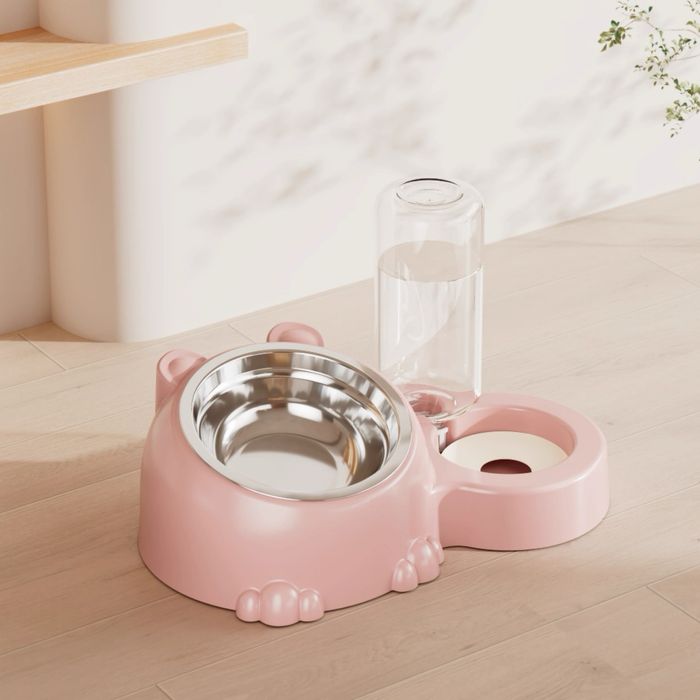 Подвійна миска для домашніх тварин