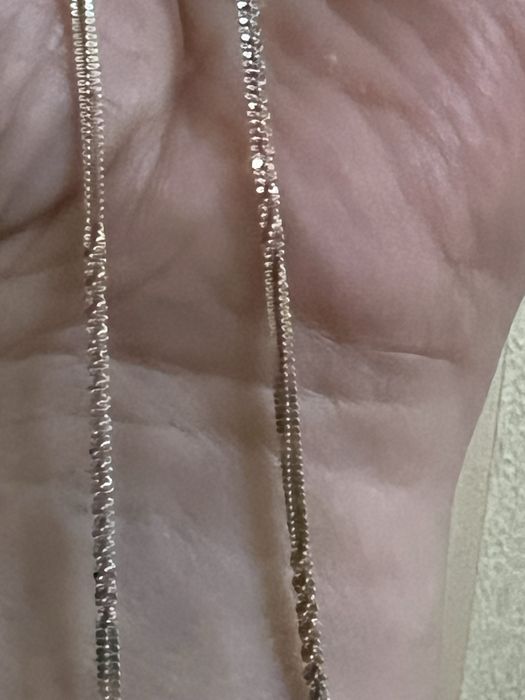 Серебряная цепочка s925 Italy, 60 см, трёхцветное покрытие