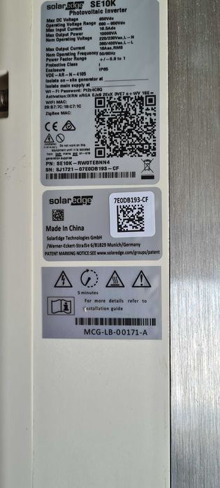 Falownik, inwerter Solaredge SE10