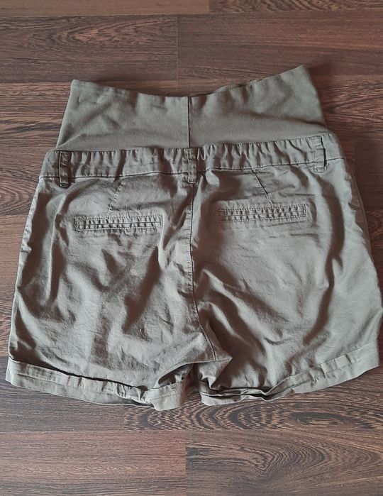 Krótkie spodenki ciążowe ciemnozielone