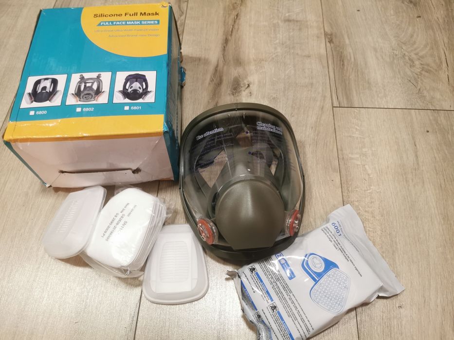 Maska pełnotwarzowa ochronna,, gazowa, lakiernicza, ochrona oczu