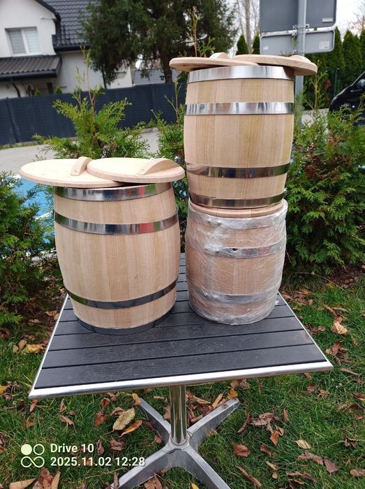 Beczki dębowe na kiszonki